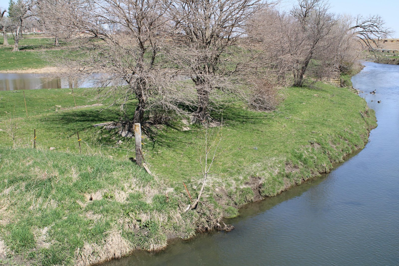 Where west end of bridge was